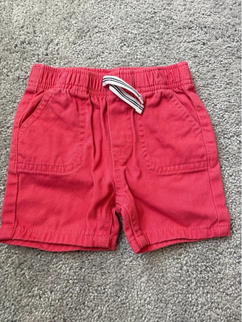 Nautica boys Red shorts size 3-6 months EUC